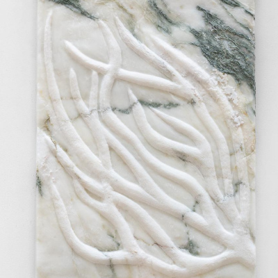 Suspended in water, 2025marble48 x 26 x 1,5 cm (x2)photo credit : Holly Fogg